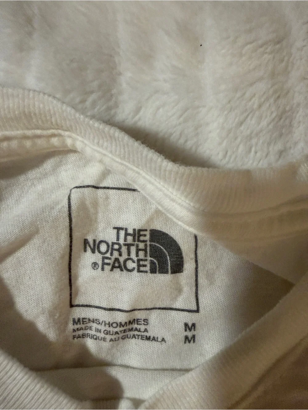 The North Face White Crewneck Logo T-Shirt- Men's M